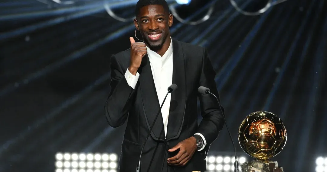 Balón de Oro: Ousmane Dembélé ganó el premio a mejor jugador de la temporada