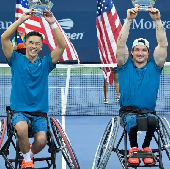 El argentino Gustavo Fernández es campeón del dobles sobre silla de ruedas del US Open