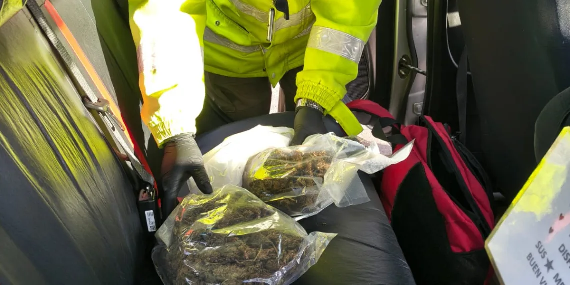 Secuestran más de un kilo de marihuana en un transporte de cargas