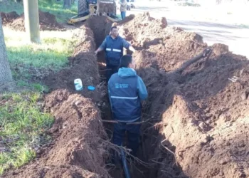 Continúan los trabajos para la extensión de las redes de agua y cloacas