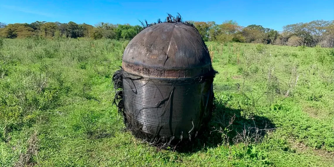 Removieron la chatarra espacial hallada en un campo
