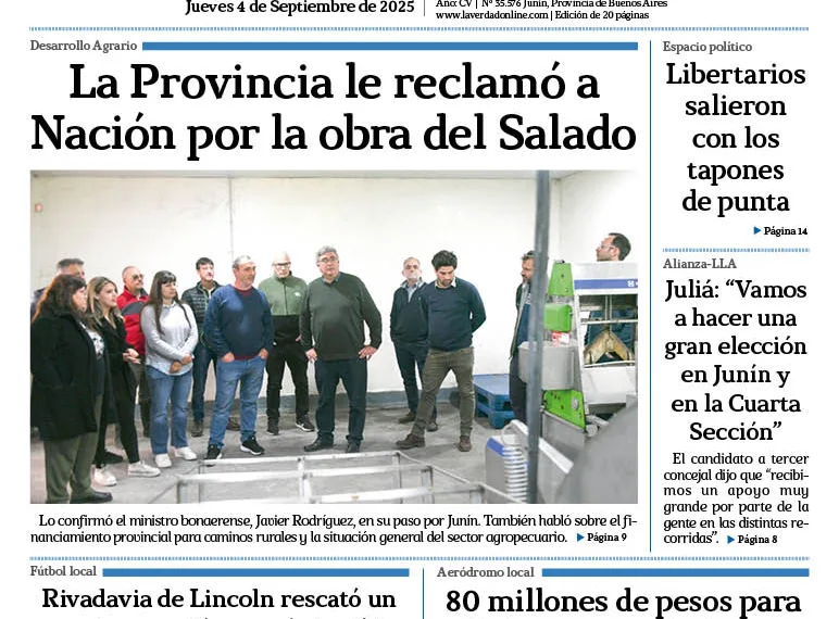 Jueves 4 de septiembre de 2025