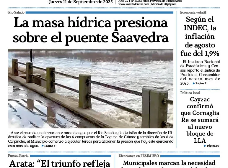 Jueves 11 de septiembre de 2025