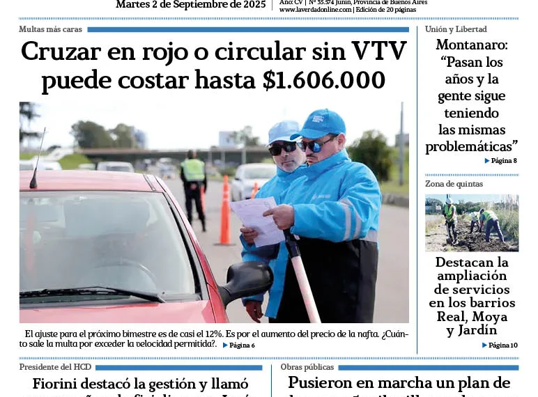 Martes 2 de septiembre de 2025