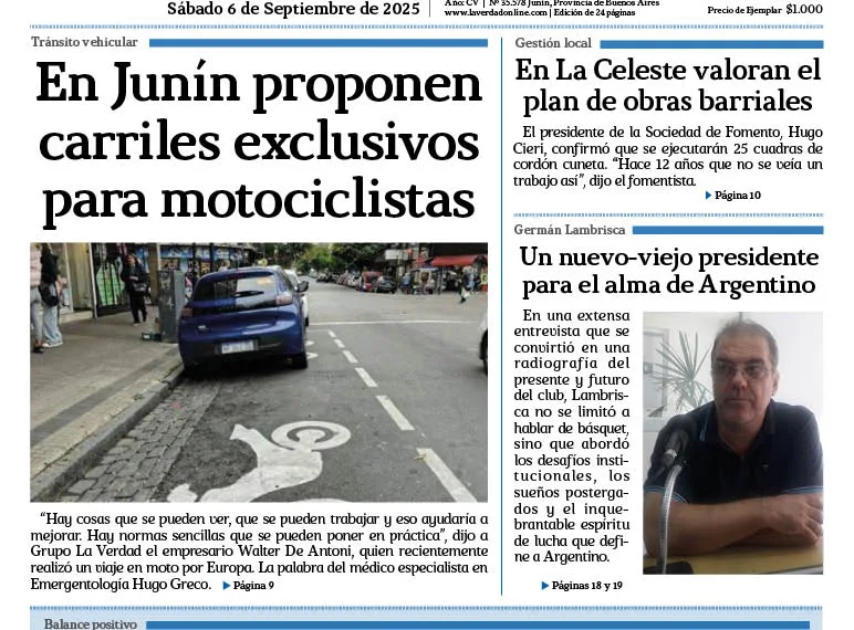 Sabado 6 de septiembre de 2025