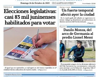 Domingo 26 de octubre de 2025