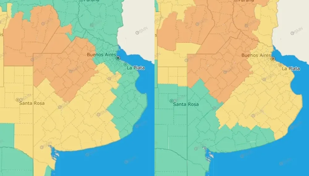 El noroeste bonaerense, con suelos ya anegados, está bajo alerta naranja por tormentas