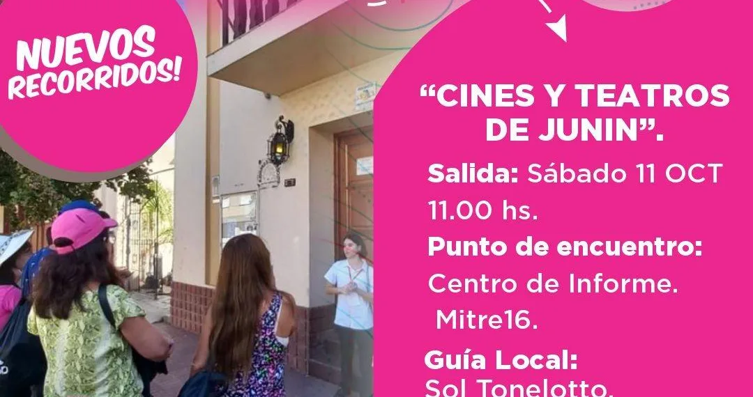 Nuevo recorrido guiado para conocer cines y teatros históricos de Junín