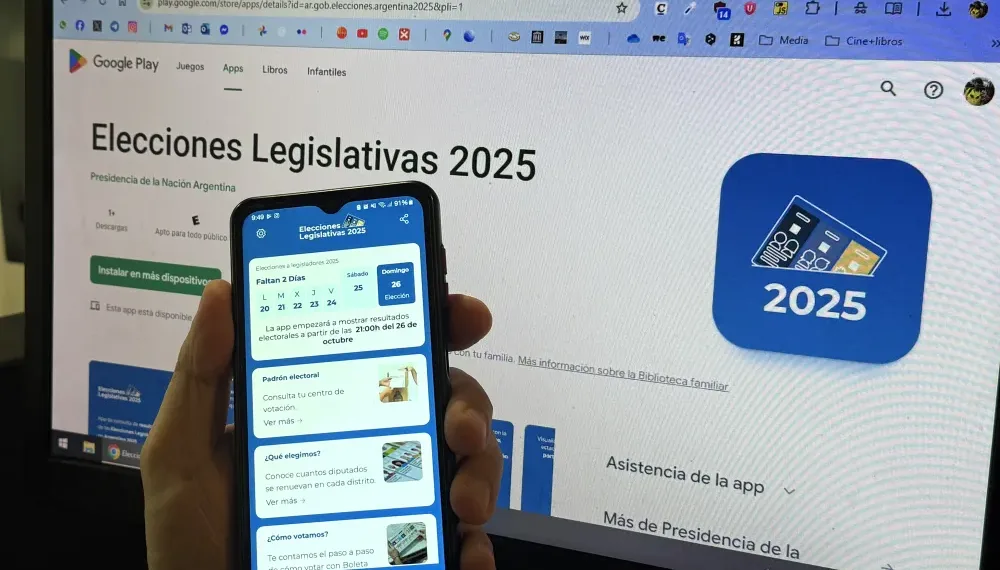 Ya está disponible la aplicación «Elecciones Legislativas 2025» para seguir los resultados desde el celular