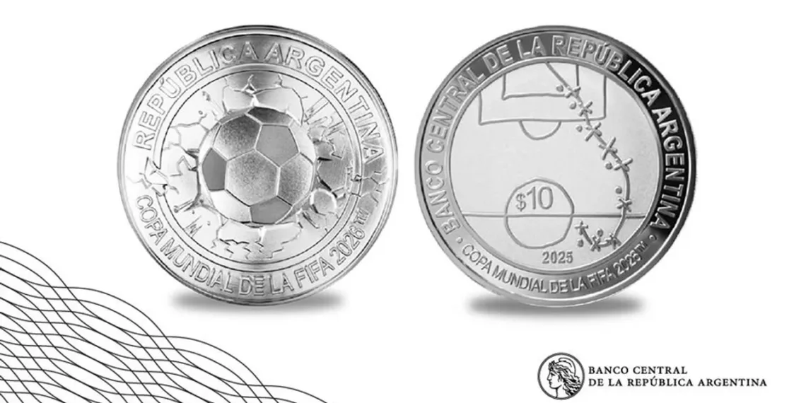 Banco Central lanza moneda FIFA 2026 y borra a Maradona del homenaje histórico
