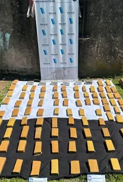 Seis detenidos y más de 100 ladrillos de marihuana secuestrada