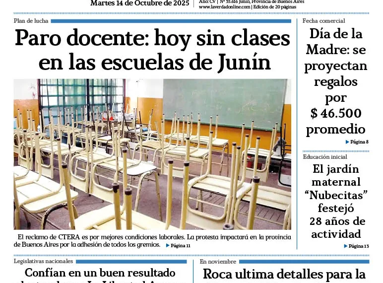 Martes 14 de octubre de 2025