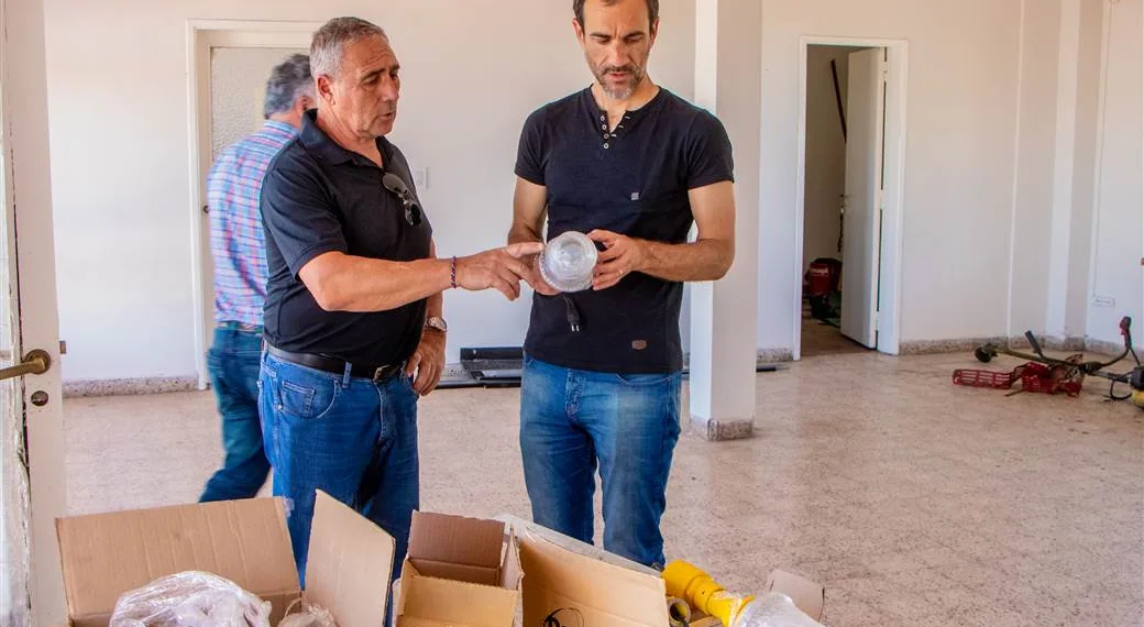 Comenzó el balizamiento de pista del aeródromo local