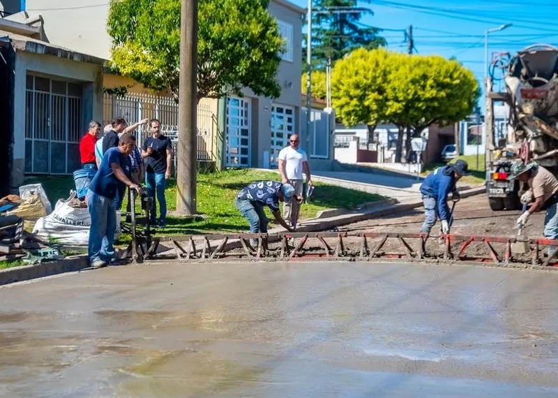Avanzan las obras de pavimentación en barrio San Francisco