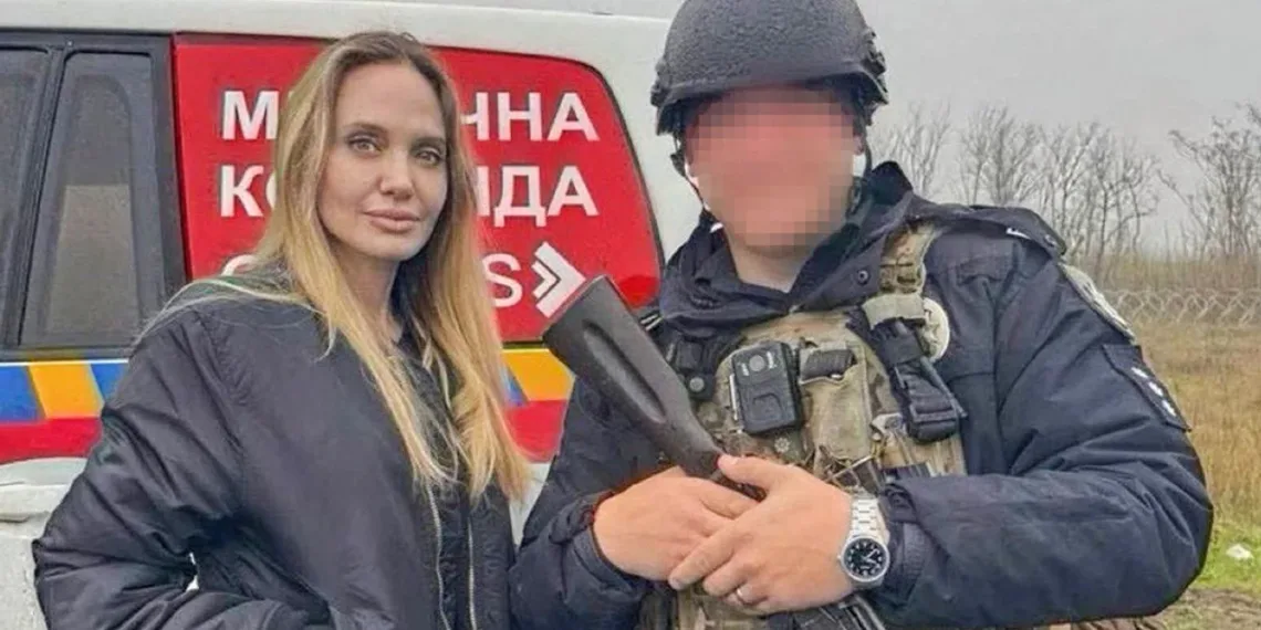 La sorpresiva aparición de Angelina Jolie en Ucrania