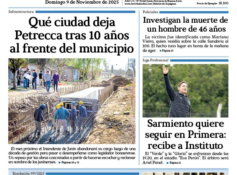 Domingo 9 de noviembre de 2025