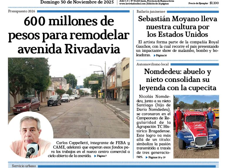 Domingo 30 de noviembre  de 2025