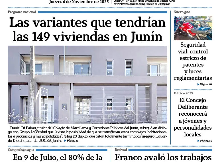 Jueves 6 de noviembre de 2025