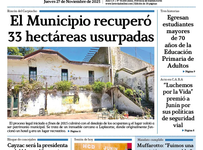 Jueves  27 de noviembre de 2025