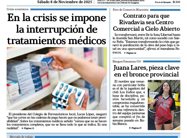 Sábado 8 de noviembre de 2025