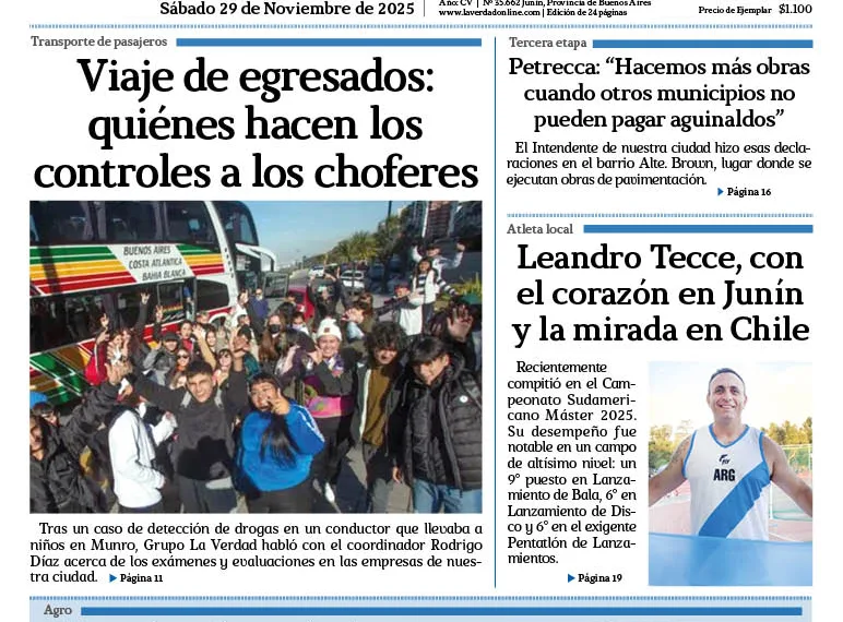 Sábado 29 de noviembre de 2025