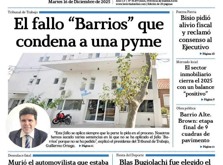Martes 16 de diciembre de 2025