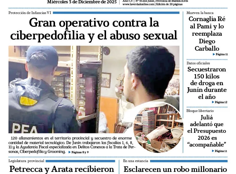 Miércoles 3 de diciembre de 2025