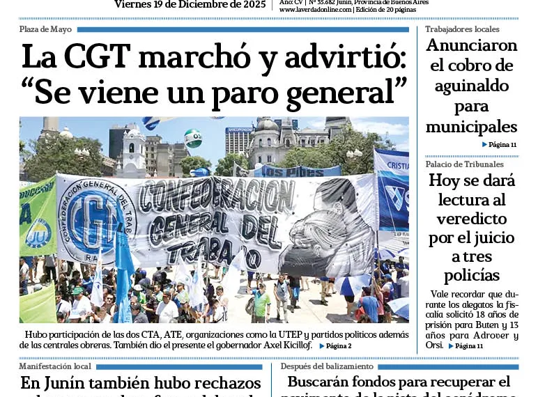 Viernes 19 de diciembre de 2025