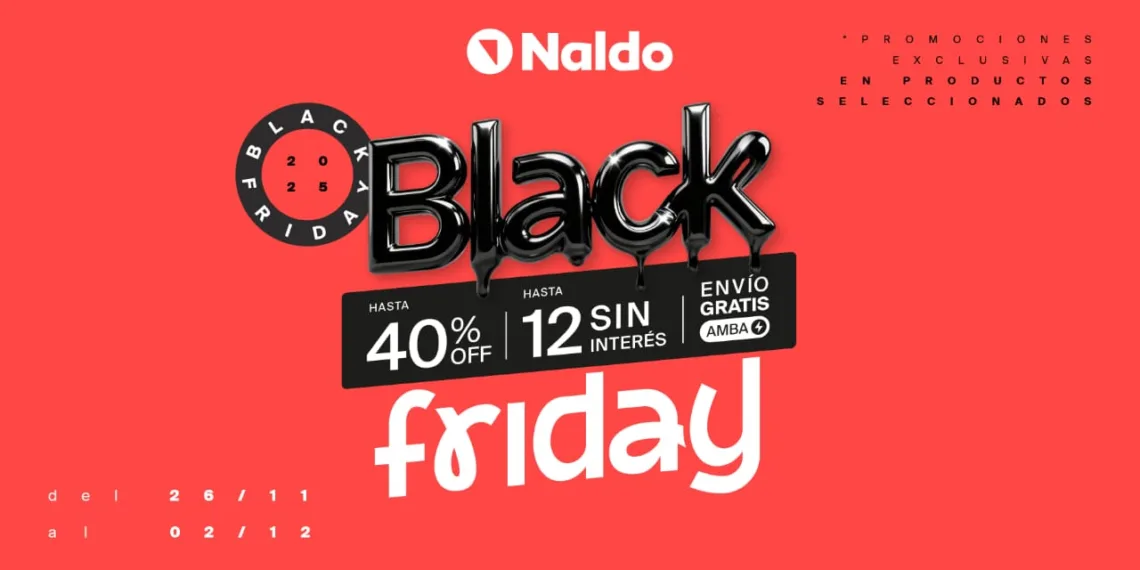 Continúa Black Friday en Naldo