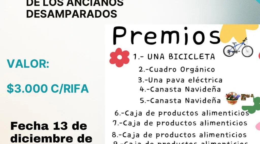 Rifa solidaria a beneficio del Hogar de Ancianos San José