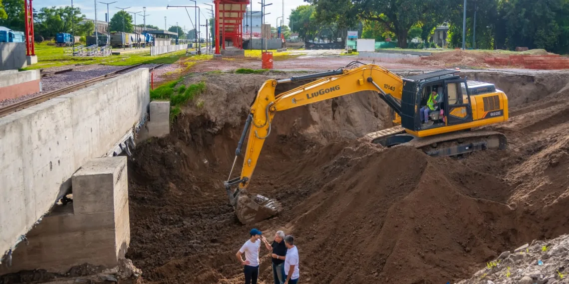 Viaducto: se realizan los trabajos de excavación del túnel