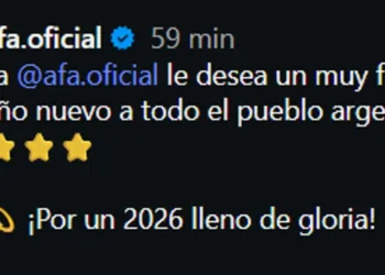 Un mensaje que ilusiona: el saludo de la AFA para recibir el 2026