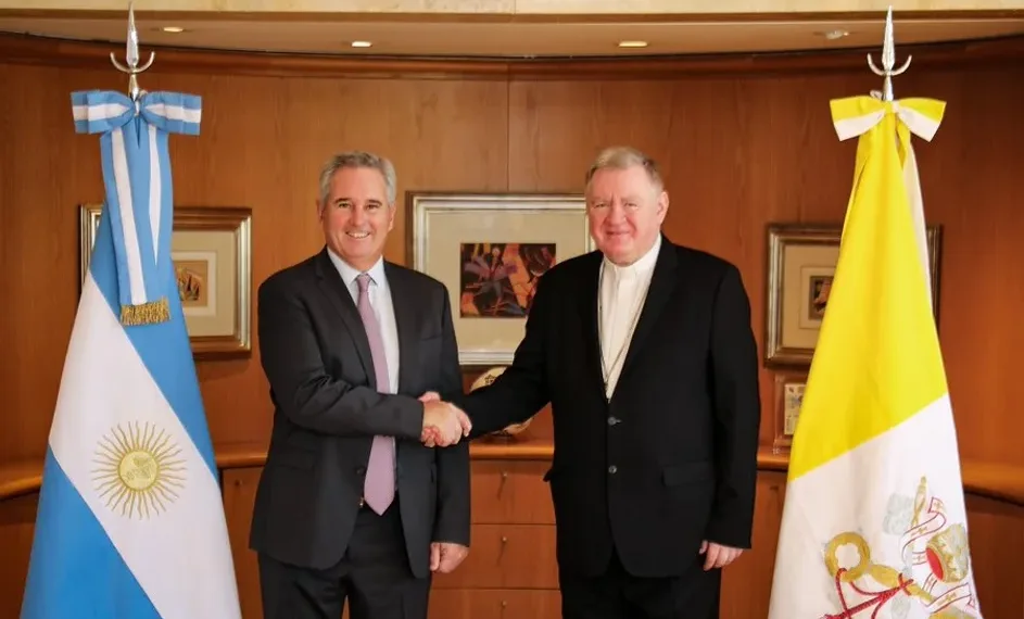 Quirno se reunió con el Nuncio Apostólico de Argentina