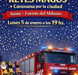 Junín vivirá una noche especial con el recorrido de los Reyes Magos y la presentación de una autobomba forestal