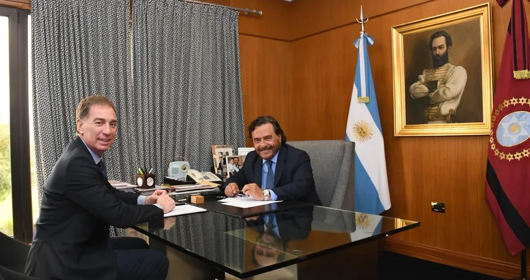 Diego Santilli visitó Salta y consiguió el apoyo de Gustavo Sáenz para la reforma laboral de Milei