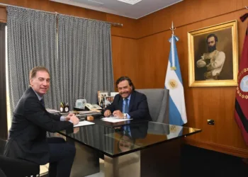 Diego Santilli visitó Salta y consiguió el apoyo de Gustavo Sáenz para la reforma laboral de Milei
