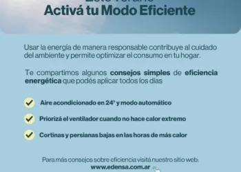 Eficiencia energética: EDEN brinda recomendaciones  para un uso responsable de la energía eléctrica