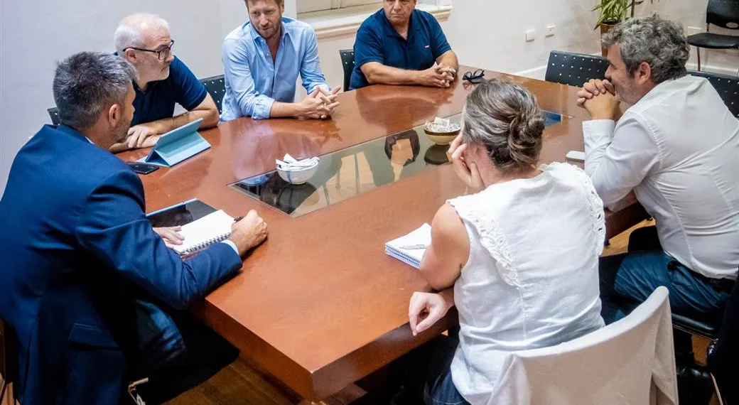 Fiorini recibió a la cúpula de la Sociedad Rural de Junín