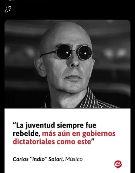 Manuel Adorni compartió una frase falsa del Indio Solari y causó polémica en las redes