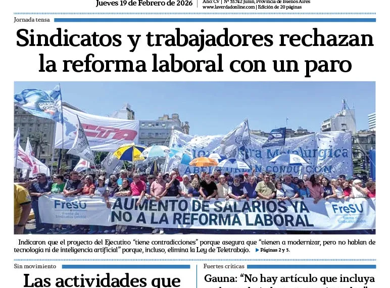 Jueves 19 de febrero de 2026