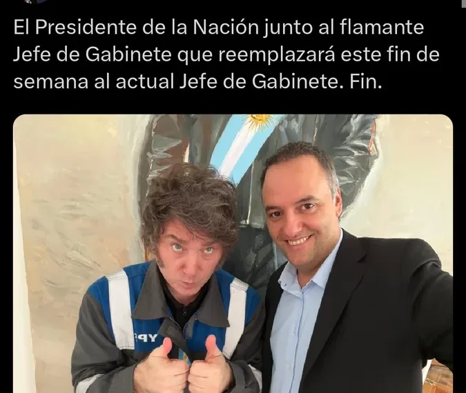 “Guardado” por el escándalo, Adorni reaparecerá el viernes junto con Milei