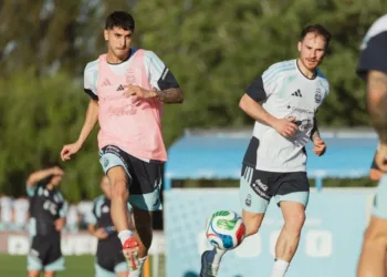 La Selección argentina tuvo su primer entrenamiento previo a la doble fecha de amistosos