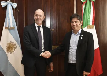 Kicillof se reunió con el embajador de Italia