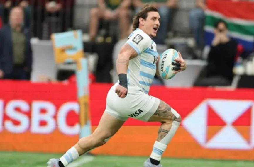 Argentina derrotó a Francia y cerró el Rugby Seven Series en el quinto puesto
