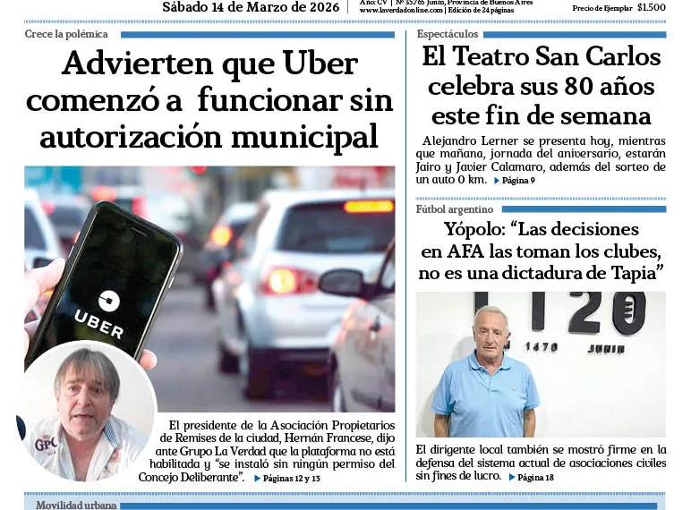 Sábado 14 de marzo de 2026