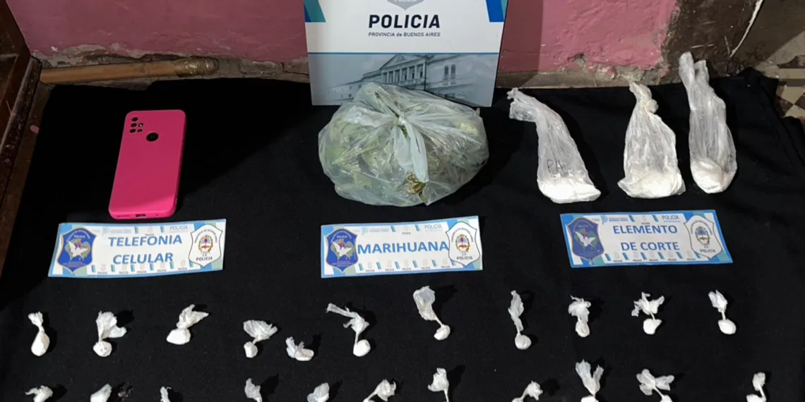 Tras allanamientos secuestraron cocaína,  marihuana y un arma de fuego