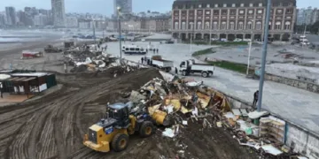 Mar del Plata: tiraron abajo con topadoras la «Saladita» de la playa Bristol