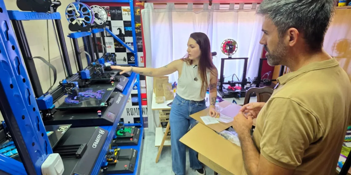 Fiorini visitó a emprendedora tecnológica que accedió a microcrédito