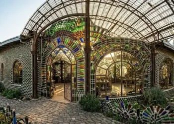 Alternativa sustentable: casas hechas con botellas de vidrio