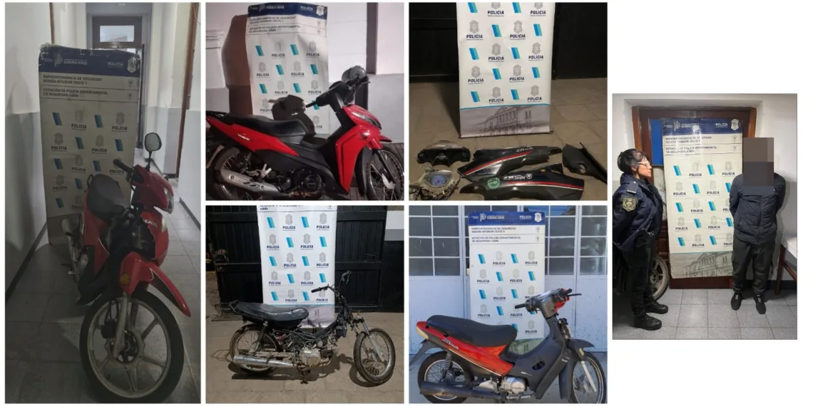 Menores de edad aprehendidos por sustracción de motos